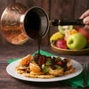 Wooden Handle Copper Coffee Pot (Pearl) - CRYSTALIA GLASS